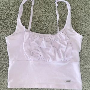 Scoop Neck, Lilac/Lavender, Busty Crop Top!
